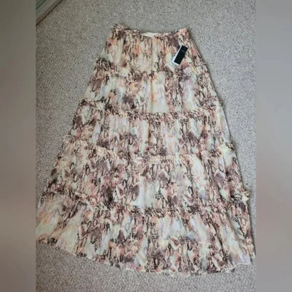 Anthropologie NWT AFRM maxi Ruffled Skirt. size XL New with tag - Picture 2 of 6